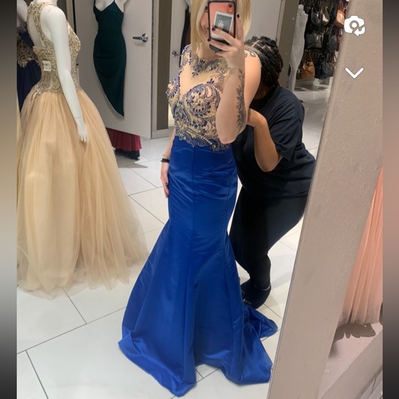 Royal blue prom dress - Picture 2 of 3
